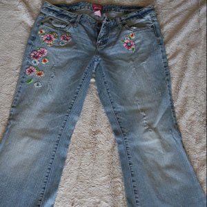 The Limited Sexy Drew Boot Embroidered Jeans Sz 10